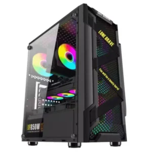 Case RGB Eagle Warrior CG01Q8RA003C Ventiladores 3 DE 120MM Vidrio Templado